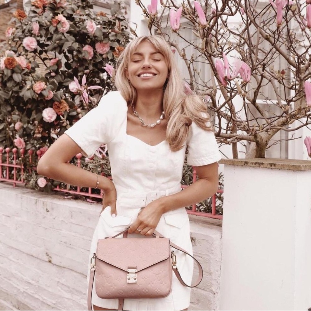 & Other Stories White / Cream Denim Mini Dress